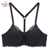 Front Closure Wire Free Lace bra