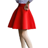 Solid Thick Tutu Skirts High Waist Flared
