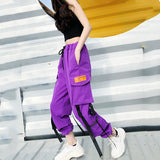 Hot Big Pockets Cargo pants women High Waist Loose Streetwear pants Baggy Tactical Trouser hip hop high quality joggers pants