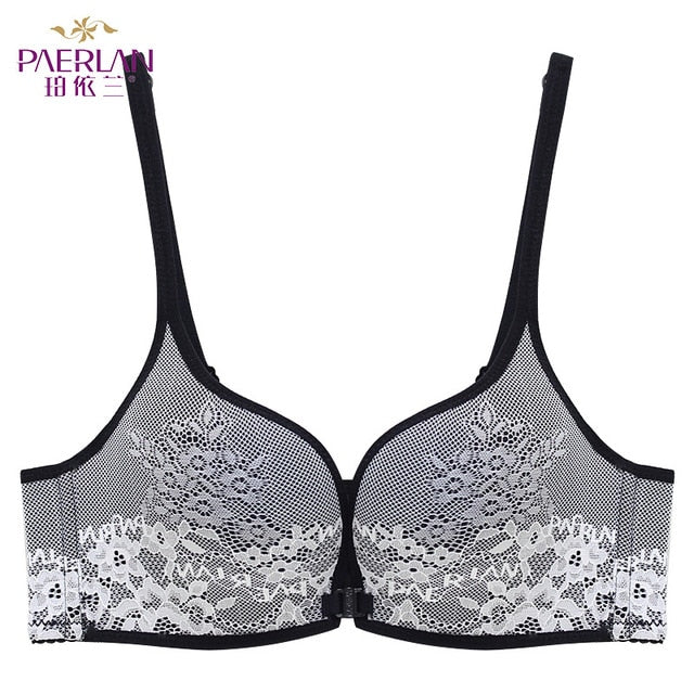 Seamless Wire Free lace Floral bra