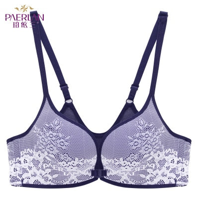 Seamless Wire Free lace Floral bra