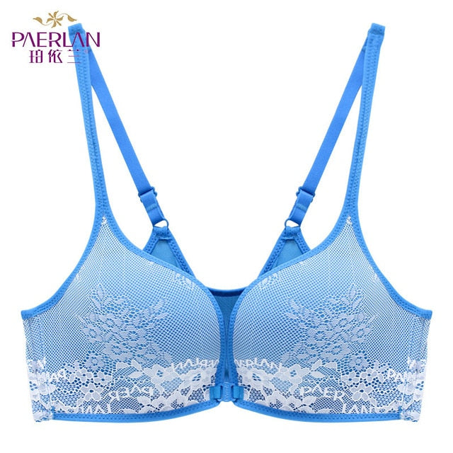 Seamless Wire Free lace Floral bra