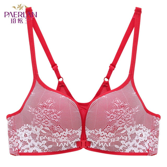 Seamless Wire Free lace Floral bra