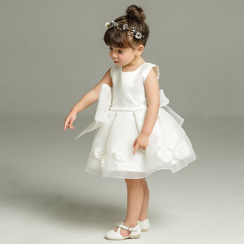 Ivory Princess Gown Kids Christening Gowns for Baby Girl