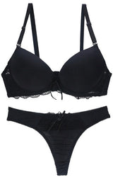 New 2019 Sexy Seamless One Piece Intimates Bras & Lingerie Set for Women Ladies Push Up Plunge Bra Dress Set