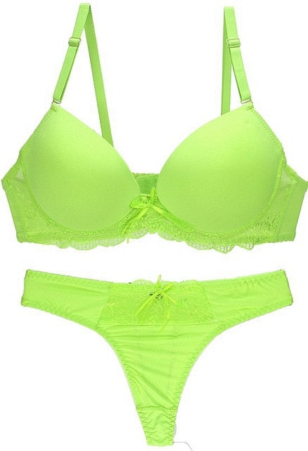New 2019 Sexy Seamless One Piece Intimates Bras & Lingerie Set for Women Ladies Push Up Plunge Bra Dress Set