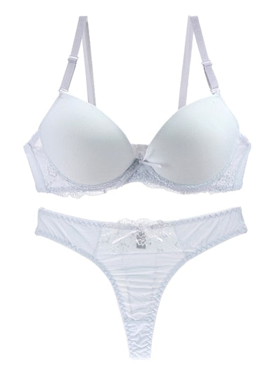 New 2019 Sexy Seamless One Piece Intimates Bras & Lingerie Set for Women Ladies Push Up Plunge Bra Dress Set