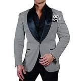 Ivory Pattern Groom Tuxedos Shawl Lapel