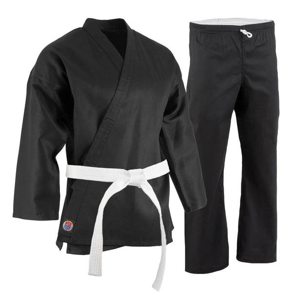 ProForce® 6 oz. Karate Uniform (Elastic Drawstring) - 55/45 Blend - With Free White Belt