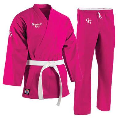 ProForce® Gladiator Girl 6 oz. Karate Uniform (Elastic Drawstring) - 55/45 Blend - With Free White Belt