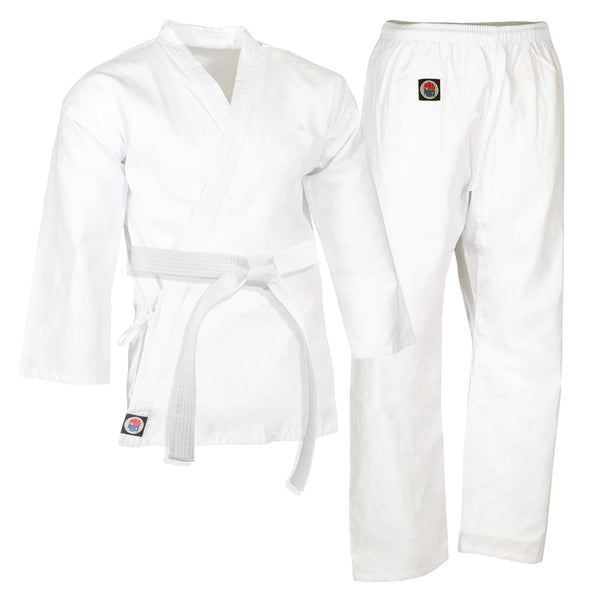 ProForce® 5 oz. Basic Karate Uniform (Elastic Drawstring) - 60/40 Blend - With Free White Belt