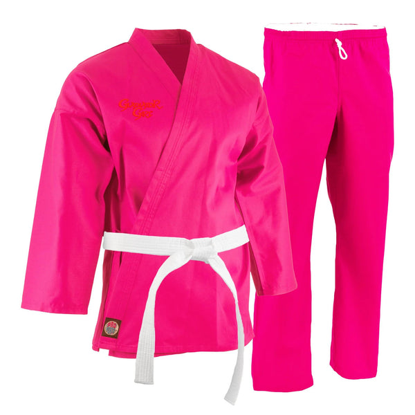 ProForce® 6 oz. Karate Uniform (Elastic Drawstring) - 55/45 Blend - Gladiator Girl
